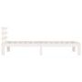 Estructura de cama madera maciza blanco 90x200 cm de vidaXL, Camas y somieres - Ref: Foro24-814740, Precio: 79,99 €, Descuent...