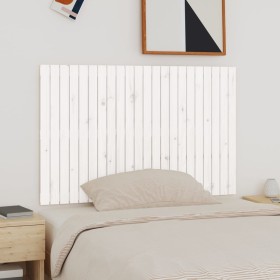 Solid white pine wood wall bed headboard 140x3x90 cm by vidaXL, Headboards and footboards - Ref: Foro24-824919, Price: 106,03...