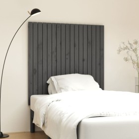 Gray pine solid wood wall bed headboard 108x3x110 cm by vidaXL, Headboards and footboards - Ref: Foro24-824925, Price: 104,99...