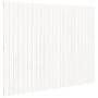 Solid white pine wood wall bed headboard 146.5x3x110 cm by vidaXL, Headboards and footboards - Ref: Foro24-824944, Price: 103...