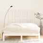 Solid white pine wood wall bed headboard 146.5x3x110 cm by vidaXL, Headboards and footboards - Ref: Foro24-824944, Price: 103...