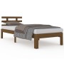 Estructura de cama madera maciza marrón miel 90x200 cm de vidaXL, Camas y somieres - Ref: Foro24-814742, Precio: 85,57 €, Des...