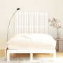 Solid white pine wood wall bed headboard 127.5x3x110 cm by vidaXL, Headboards and footboards - Ref: Foro24-824939, Price: 87,...