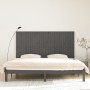 Gray pine solid wood wall bed headboard 204x3x110 cm by vidaXL, Headboards and footboards - Ref: Foro24-824930, Price: 170,99...