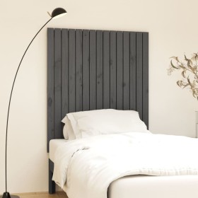 Gray pine solid wood wall bed headboard 95.5x3x110 cm by vidaXL, Headboards and footboards - Ref: Foro24-824935, Price: 72,99...