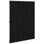 Solid black pine wood wall bed headboard 82.5x3x110 cm by vidaXL, Headboards and footboards - Ref: Foro24-824957, Price: 48,8...