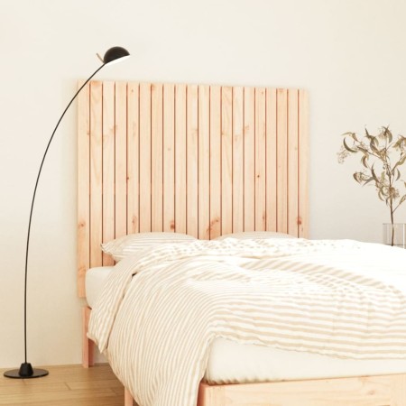 Solid pine wood wall bed headboard 127.5x3x110 cm by vidaXL, Headboards and footboards - Ref: Foro24-824938, Price: 79,99 €, ...