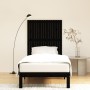 Black pine solid wood wall bed headboard 95.5x3x110 cm by vidaXL, Headboards and footboards - Ref: Foro24-824937, Price: 53,5...