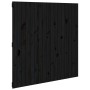 Solid black pine wood wall bed headboard 108x3x110 cm by vidaXL, Headboards and footboards - Ref: Foro24-824927, Price: 104,6...