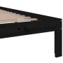 Estructura de cama madera maciza negro 90x200 cm de vidaXL, Camas y somieres - Ref: Foro24-814743, Precio: 89,15 €, Descuento: %