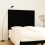 Cabecero de cama pared madera maciza pino negro 140x3x110 cm de vidaXL, Cabeceros y pies de cama - Ref: Foro24-824972, Precio...