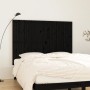 Cabecero de cama pared madera maciza pino negro 159,5x3x110 cm de vidaXL, Cabeceros y pies de cama - Ref: Foro24-824952, Prec...