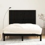 Cabecero de cama pared madera maciza pino negro 159,5x3x110 cm de vidaXL, Cabeceros y pies de cama - Ref: Foro24-824952, Prec...