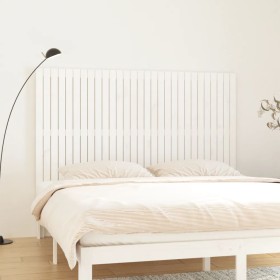 Solid white pine wood wall bed headboard 185x3x110cm by vidaXL, Headboards and footboards - Ref: Foro24-824964, Price: 149,28...