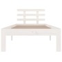 Estructura de cama madera maciza blanca 100x200 cm de vidaXL, Camas y somieres - Ref: Foro24-814745, Precio: 103,99 €, Descue...