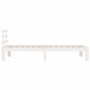 White solid wood bed frame 100x200 cm by vidaXL, Beds and slatted bases - Ref: Foro24-814745, Price: 103,12 €, Discount: %