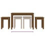 Stackable tables, set of 3, made of solid pine wood in honey brown color. by vidaXL, Side tables - Ref: Foro24-824981, Price:...