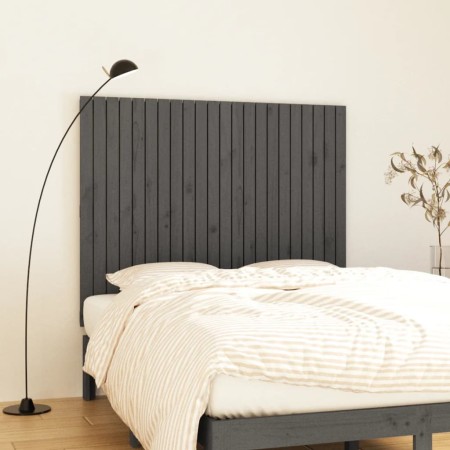 Gray pine solid wood wall bed headboard 140x3x110 cm by vidaXL, Headboards and footboards - Ref: Foro24-824970, Price: 124,56...