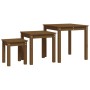 Stackable tables, set of 3, made of solid pine wood in honey brown color. by vidaXL, Side tables - Ref: Foro24-824976, Price:...