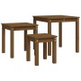 Stackable tables, set of 3, made of solid pine wood in honey brown color. by vidaXL, Side tables - Ref: Foro24-824976, Price:...