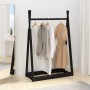 Solid black pine wood coat rack 100x45x150 cm by vidaXL, Hat and coat racks - Ref: Foro24-824987, Price: 67,26 €, Discount: %