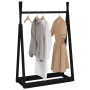 Solid black pine wood coat rack 100x45x150 cm by vidaXL, Hat and coat racks - Ref: Foro24-824987, Price: 67,26 €, Discount: %