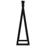 Solid black pine wood coat rack 100x45x150 cm by vidaXL, Hat and coat racks - Ref: Foro24-824987, Price: 67,26 €, Discount: %