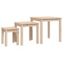 Stackable tables 3 units solid pine wood by vidaXL, Side tables - Ref: Foro24-824973, Price: 73,53 €, Discount: %