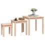 Stackable tables 3 units solid pine wood by vidaXL, Side tables - Ref: Foro24-824973, Price: 73,53 €, Discount: %