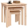 Stackable tables 3 units solid pine wood by vidaXL, Side tables - Ref: Foro24-824973, Price: 73,53 €, Discount: %