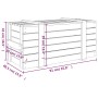 Caja almacenaje madera maciza pino marrón miel 91x40,5x42 cm de vidaXL, Cestas para almacenaje - Ref: Foro24-825001, Precio: ...