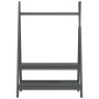 Solid gray pine wood coat rack 100x45.5x150 cm by vidaXL, Hat and coat racks - Ref: Foro24-824990, Price: 123,48 €, Discount: %