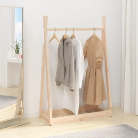 Solid pine wood coat rack 100x45x150 cm by vidaXL, Hat and coat racks - Ref: Foro24-824983, Price: 65,21 €, Discount: %