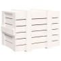 Caja de almacenaje madera maciza de pino blanca 58x40,5x42 cm de vidaXL, Cestas para almacenaje - Ref: Foro24-824994, Precio:...