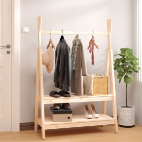 Garderobe aus massivem Kiefernholz 100x45,5x150 cm von vidaXL, Hut- und Garderobenständer - Ref: Foro24-824988, Preis: 101,99...