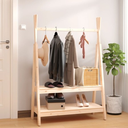 Garderobe aus massivem Kiefernholz 100x45,5x150 cm von vidaXL, Hut- und Garderobenständer - Ref: Foro24-824988, Preis: 94,16 ...