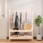 Solid pine wood coat rack 100x45.5x150 cm by vidaXL, Hat and coat racks - Ref: Foro24-824988, Price: 94,16 €, Discount: %