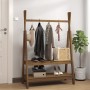 Massive Garderobe aus honigbraunem Kiefernholz, 100 x 45,5 x 150 cm von vidaXL, Hut- und Garderobenständer - Ref: Foro24-8249...