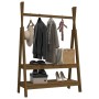 Massive Garderobe aus honigbraunem Kiefernholz, 100 x 45,5 x 150 cm von vidaXL, Hut- und Garderobenständer - Ref: Foro24-8249...