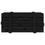 Caja de almacenaje madera maciza de pino negro 91x40,5x42 cm de vidaXL, Cestas para almacenaje - Ref: Foro24-825002, Precio: ...