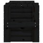 Caja de almacenaje madera maciza de pino negro 91x40,5x42 cm de vidaXL, Cestas para almacenaje - Ref: Foro24-825002, Precio: ...