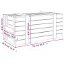 Caja de almacenaje madera maciza de pino negro 91x40,5x42 cm de vidaXL, Cestas para almacenaje - Ref: Foro24-825002, Precio: ...