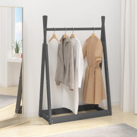 Solid gray pine wood coat rack 100x45x150 cm by vidaXL, Hat and coat racks - Ref: Foro24-824985, Price: 71,86 €, Discount: %