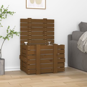 Honey brown solid pine wood storage box 58x40.5x42 cm by vidaXL, Storage baskets - Ref: Foro24-824996, Price: 61,99 €, Discou...