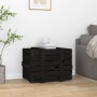 Solid black pine wood storage box 58x40.5x42 cm by vidaXL, Storage baskets - Ref: Foro24-824997, Price: 62,01 €, Discount: %