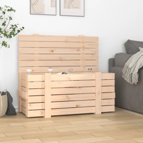 Solid pine wood storage box 91x40.5x42 cm by vidaXL, Storage baskets - Ref: Foro24-824998, Price: 88,99 €, Discount: %