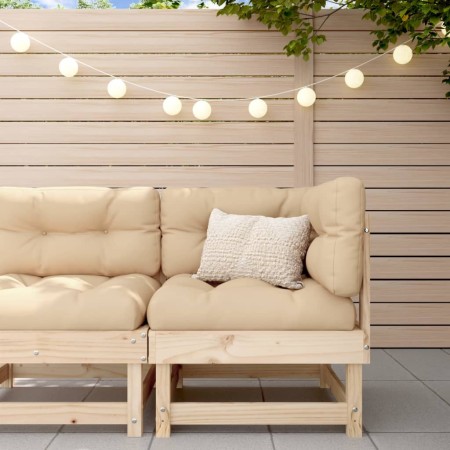 Corner sofa with solid pine wood cushions by vidaXL, Modular outdoor sofas - Ref: Foro24-825422, Price: 122,99 €, Discount: %