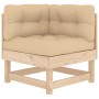 Corner sofa with solid pine wood cushions by vidaXL, Modular outdoor sofas - Ref: Foro24-825422, Price: 122,99 €, Discount: %