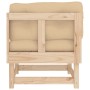 Corner sofa with solid pine wood cushions by vidaXL, Modular outdoor sofas - Ref: Foro24-825422, Price: 122,99 €, Discount: %