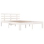 Estructura de cama madera maciza blanco 120x200 cm de vidaXL, Camas y somieres - Ref: Foro24-814750, Precio: 125,66 €, Descue...